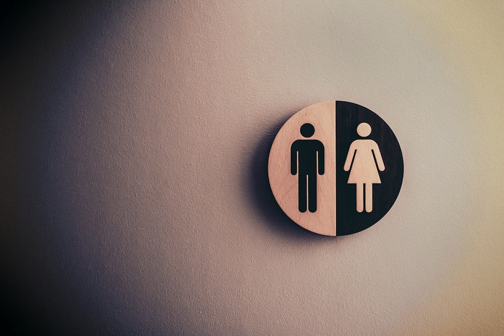 restroom signs for both male and female