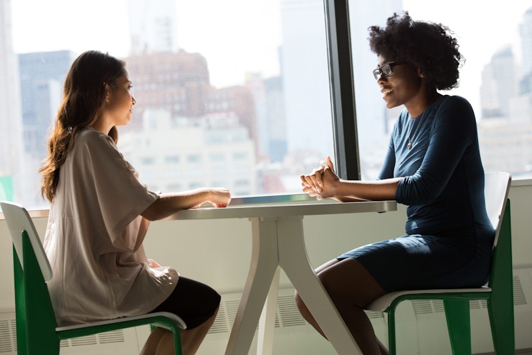 Two Woman Talking